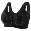 Floral Front Button Wireless Comfort Everyday Bra