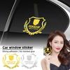 Car Badge Body Side Metal 3D Emblem Ears of Wheat Sticker Decal Auto Exterior Accessories For Boxster Cayenne Macan Cayman 911 918 996 917 991