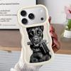 Case for iPhone 8 12 15 Plus 16 Pro Max 14 11 XR 13 17 Air Soft Phone Cover Trendy Doberman