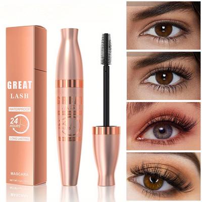 Long-lasting Mascara 24-hour Waterproof and Long-lasting Thick, Long and Curled, Not Easy To Smudge Gentle Texture Hypoallergenic