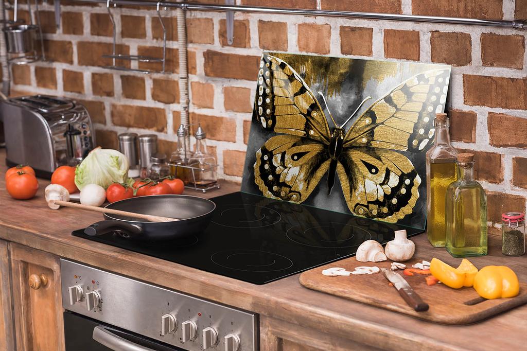 SZKLANA PŁYTA OCHRONNA NA KUCHENKĘ 70x52 MOTYL