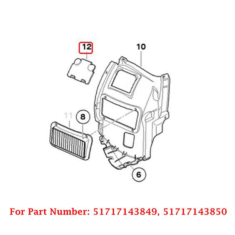Car Fender Liner Access Cover Front Left + Right for BMW E82 E88 E90 E91 135i 325i