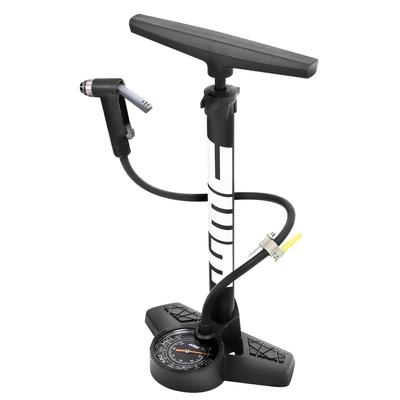 PWT Bicycle Air Compact Floor Easy To Use Pump Air Pressure Gauge Compatible with and French FP03S Pump, Pump, One-Hand Head, Included, American,