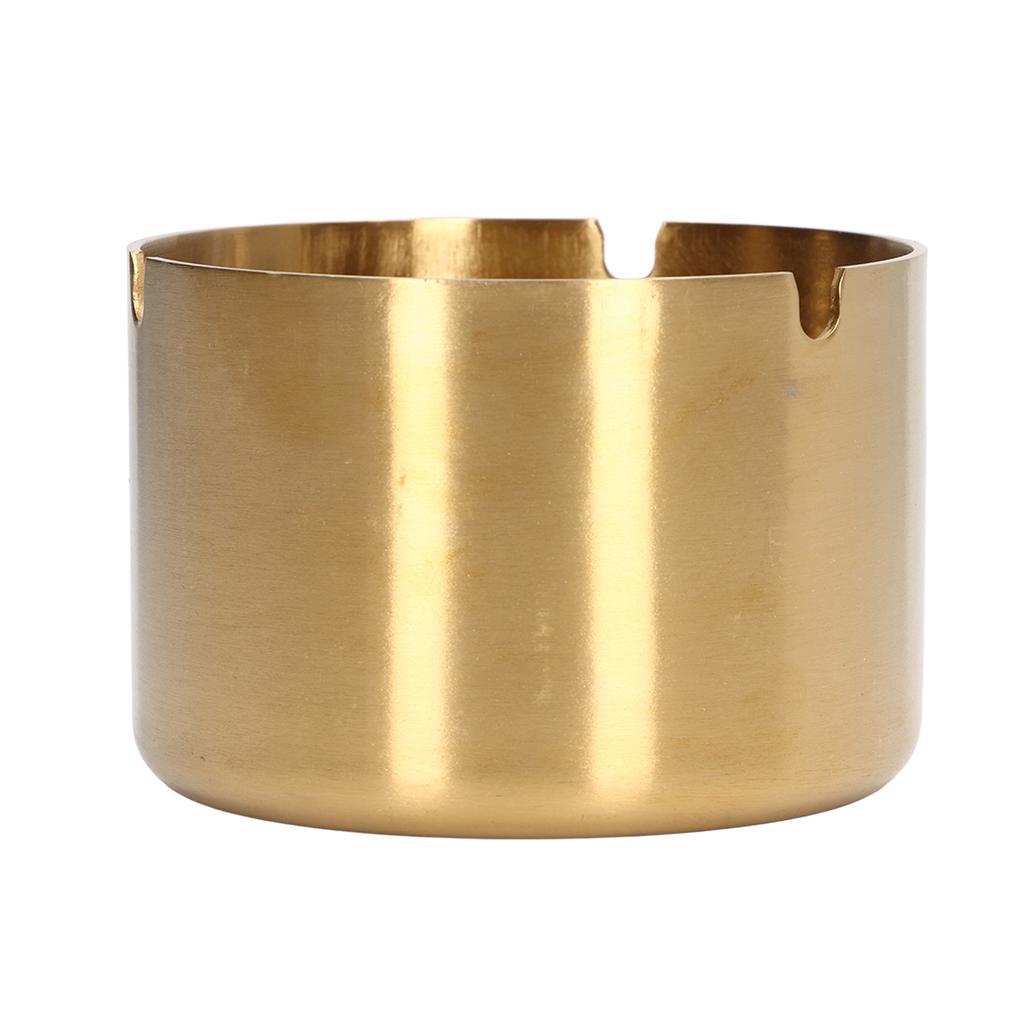 Ashtray Stainless Steel Thick Plating Copper Color Household Dust Collector Decoration