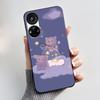 Hülle für ZTE Blade V40S / Axon 40 SE / V70 Pro Hülle Ästhetisch Niedliche Katze Astronaut Weiche Schwarze Matte Schutzhülle Rückseite