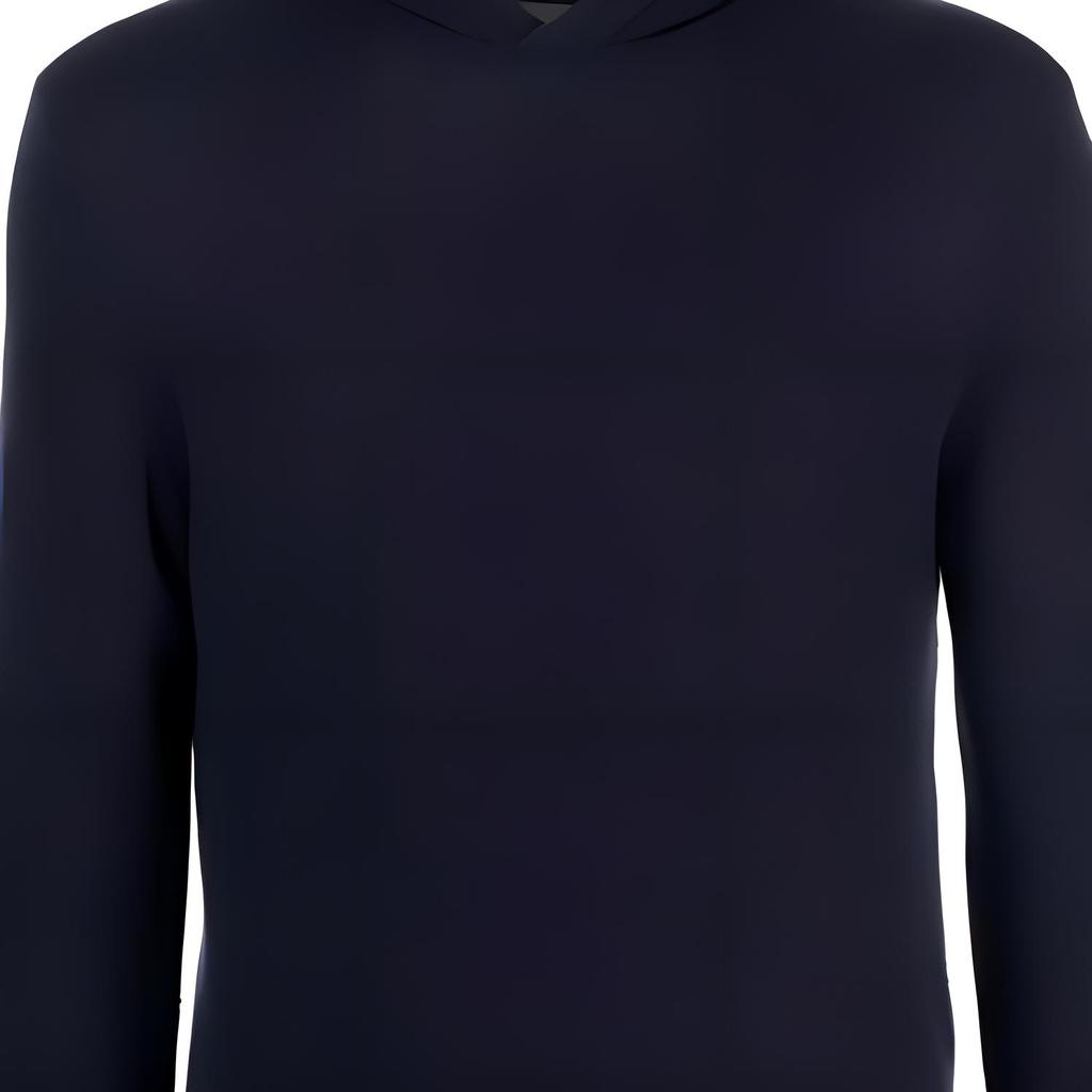 Emporio Armani FW21 Einfarbiger Langarm Strick Kapuzenpullover Pullover Herren Pullover Blau 6K1MXC-1MXYZ-0920