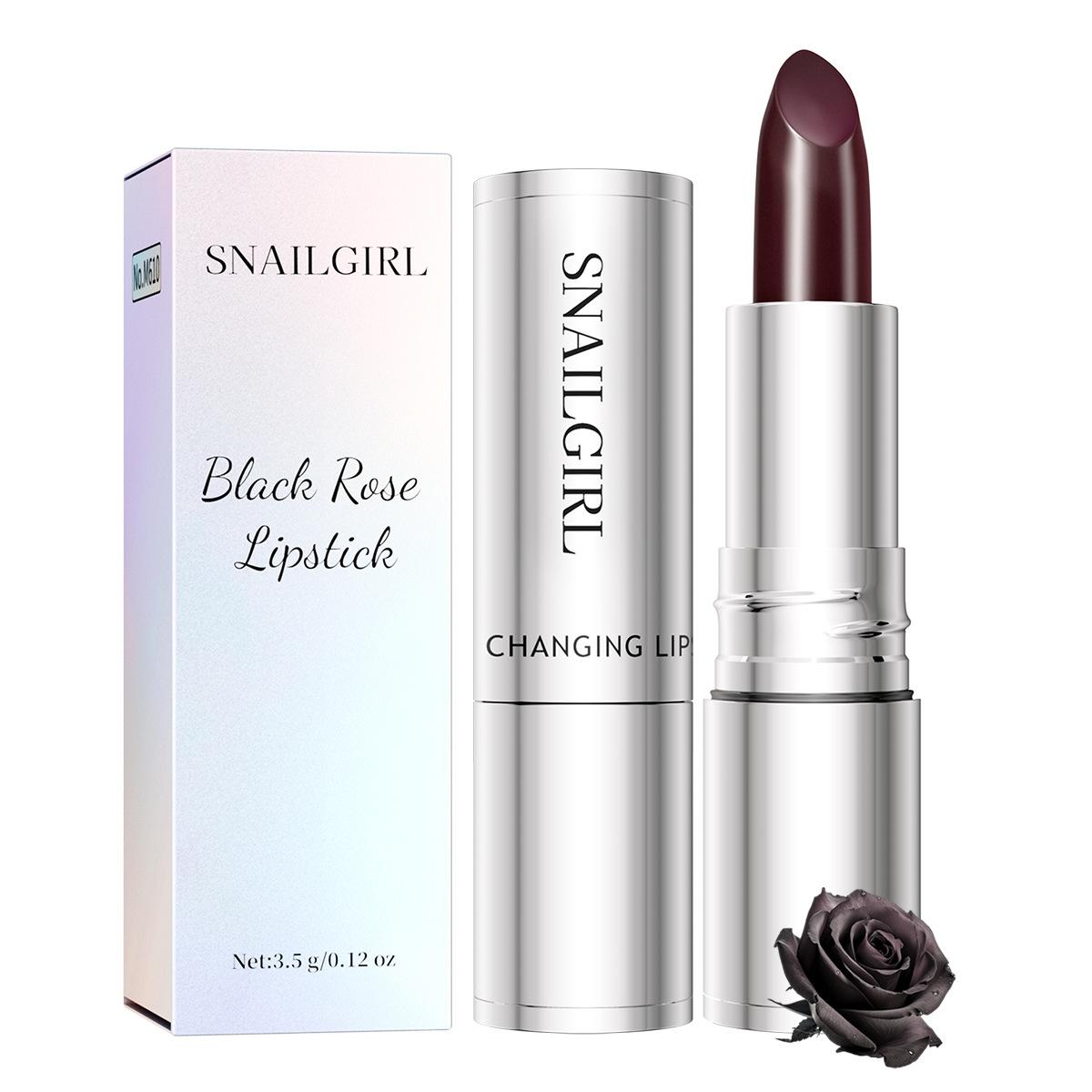 Black Rose Gradual Change Lipstick, Moisturizing And Moisturizing Halloween Lipstick Lipstick 3.5g