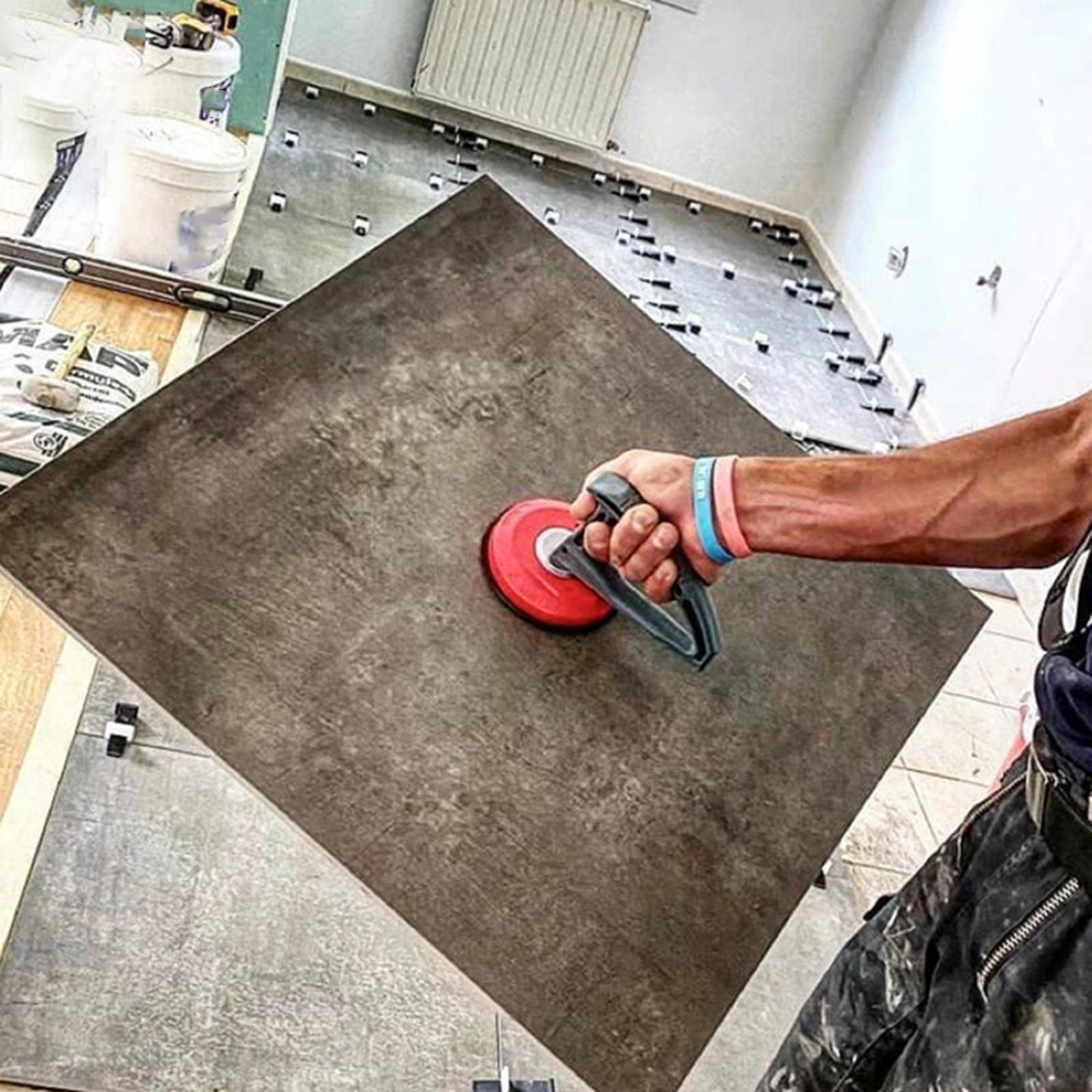 

-Ручной присосочный стеклоподъемник для транспортировки плитки Вакуумный для пола чёрный