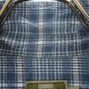Uniqlo Old Check Pattern Short Sleeve Seersucker Shirt L Blue and Navy Men's Used