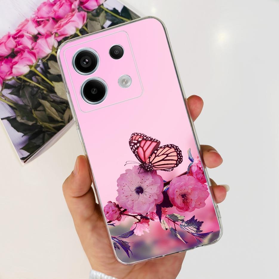 For Xiaomi Poco X6 5G Case Luxury Painted Cover Clear Silicone Phone Case For Xiaomi Poco X6 Pro PocoX6 X6Pro Soft Fundas Bumper
