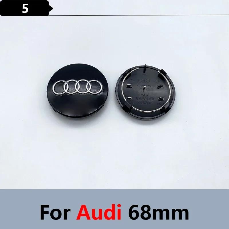 2026 4pcs 60mm 61mm 69mm 68mm 77mm Car Styling Wheel Center Cap Hub Covers Badge 4B0601170 For Audi A3 A4 A5 A6 A7 A8 S6 Accessories