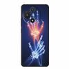 For TCL 605 Case Fashion Flower Protective Black Silicone Soft TPU Back Cover Case For TCL 60 5G 60 SE Case 60SE Coque Funda Bag