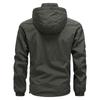 Spring and Autumn Hooded Jacket Youth Casual Stand-Up Collar Zipper Digging Bag Solid Color Windproof and Waterproof Jacket