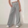 Kids' Fashion Boys' & Girls' Youth Size Elastic Waist Wide-Leg Solid Color Straight-Leg Outerwear Casual Pants