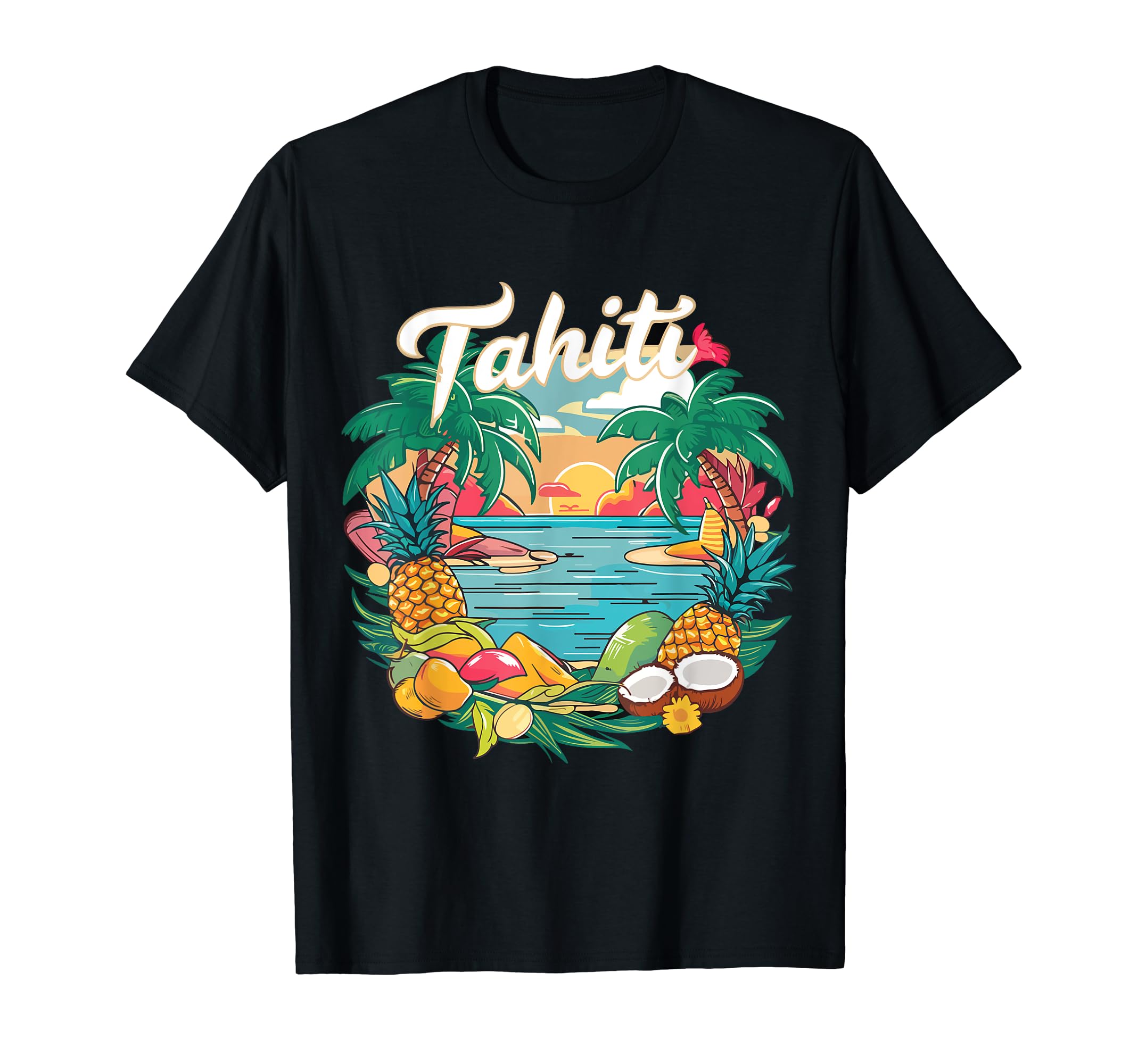 

Tahiti Vacation French Polynesia Souvenir Summer Clothes T-Shirt чорний