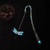Dragonfly Bookmark Cultural and Creative Product Luminous Metal Bookmark Fluoresnt Butterfly Creative Culture Student Bookmark