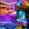 1pcs RGB LED Strip Light 24keys IR Control and APP Bluetooth Control 2835 SMD Flexible Lamp Tape USB Power For TV Backlight Home Party Decoration
