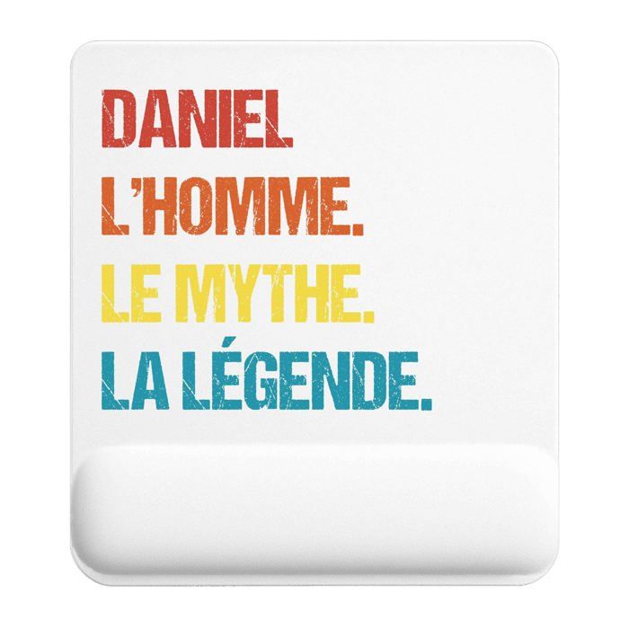 Tapis de souris - PLANETEE - Daniel Mythe Légende Vintage - 22x18 cm - Impression sublimation HD - Épaisseur 3 mm