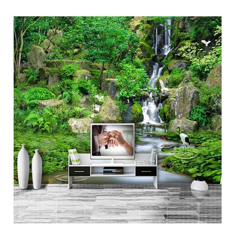 

Водопад Лес 3D Настенная роспись Природа Пейзаж Обои Фреска Гостиная ТВ Диван Фреска Домашний Декор 200 cm(W) x 140 cm(H)