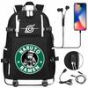 New Riman Peripheral Printing USB Teen Student Schoolbag Leisure Travel Backpack Large Capacity