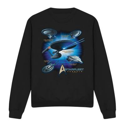STAR TREK Unisex Adult Starfleet Vessels Sweatshirt
