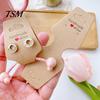 Necklace Packaging Cards 100/200 Pcs Bracelet Display Self-Adhesive Jewelry Selling Card Kraft Paper Tags Keychain Hanging Displays for Chokers