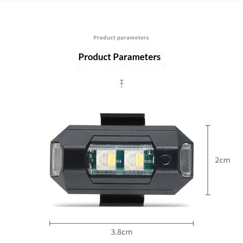 Motorcycle Light Drone Strobe Light 7 Color Mini Usb Led Anti-Collision Bike Aircraft Night Flying Flashing Warning Signal Light