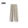 Semir Men's Elastic Waist Straight Casual Pants