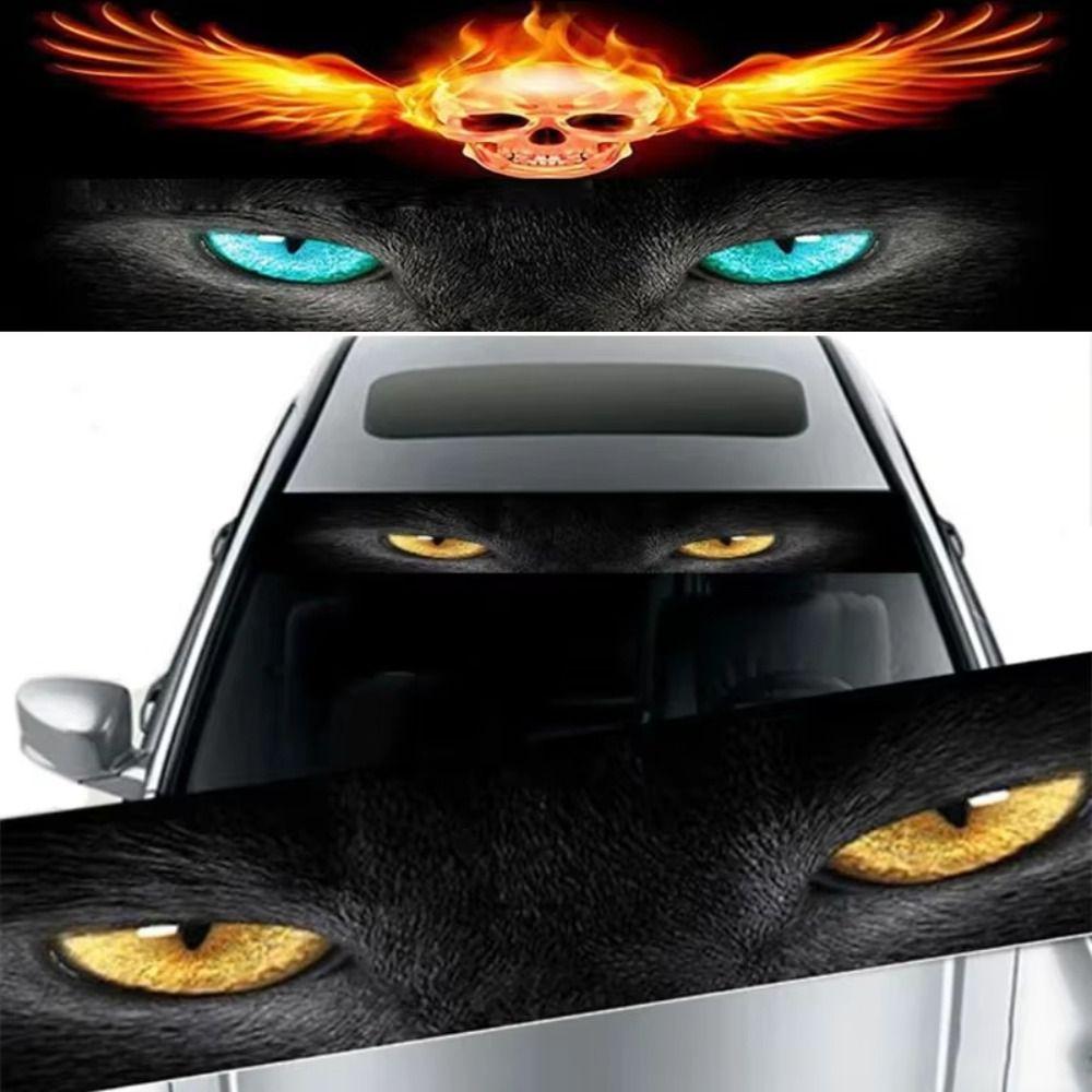Wolf Eyes Pattern 3D Effect Stickers Ghost Pattern Vinyl Decals  Car Stickers