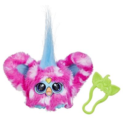 Furby Fur Bullets Dirty Mini Friend Over 45 Sounds, Furby Language Only, Electric Stuffed Toy, for Ages 6 and Up, Pink, Polka Dots G0403 Genuine Produ