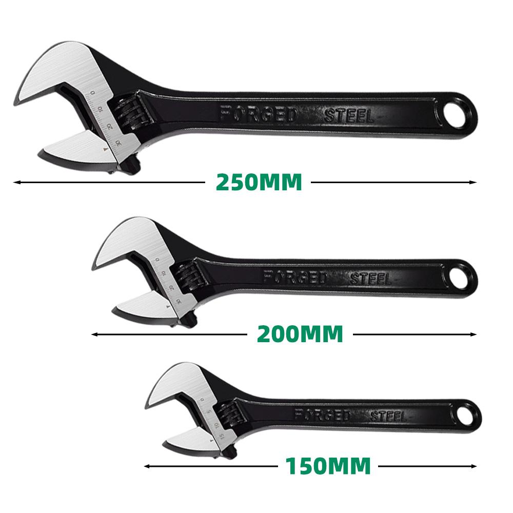 6/8/10inch Adjustable Spanners Measuring Wrenches Hole-opening Spanners Household Workshop Multifunction Hand Repair Tools