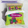 Barney 3pcs Bedding Set Duvet Cover Closure Includes 1 Duvet Cover & 2 Pillowcases for All Seasons Bedroom Home Dorm Decor