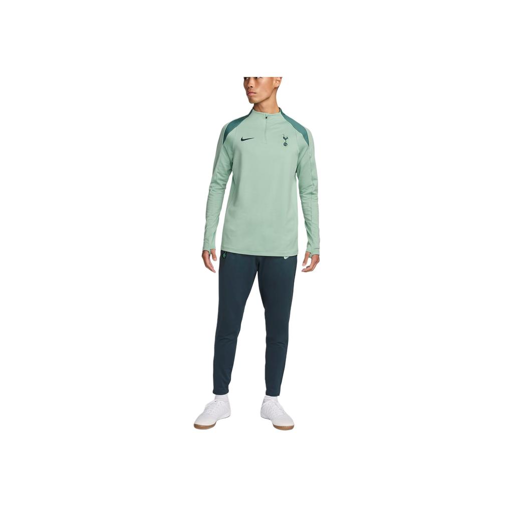 Nike Dri-Fit Tottenham Hotspur Series Logo Fashion Training Long Sleeve Football Shirt Men Tops Enamel-Green Double-Coast Faded-Spruce FQ2627-380