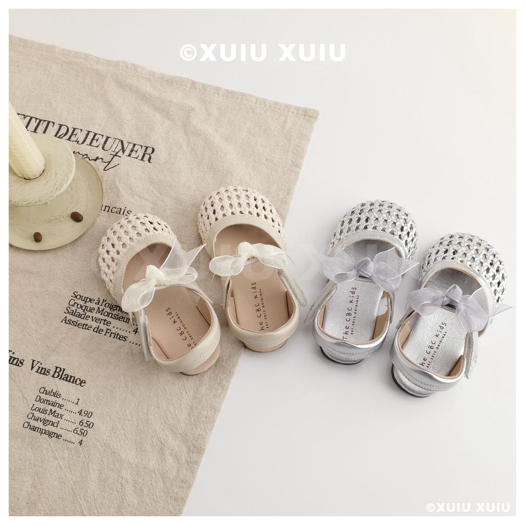 XSHX "Hollow Weaving" Retro Mädchen Sandalen Sommer Süße Prinzessin Schuhe [Schuhe aus Wenzhou]