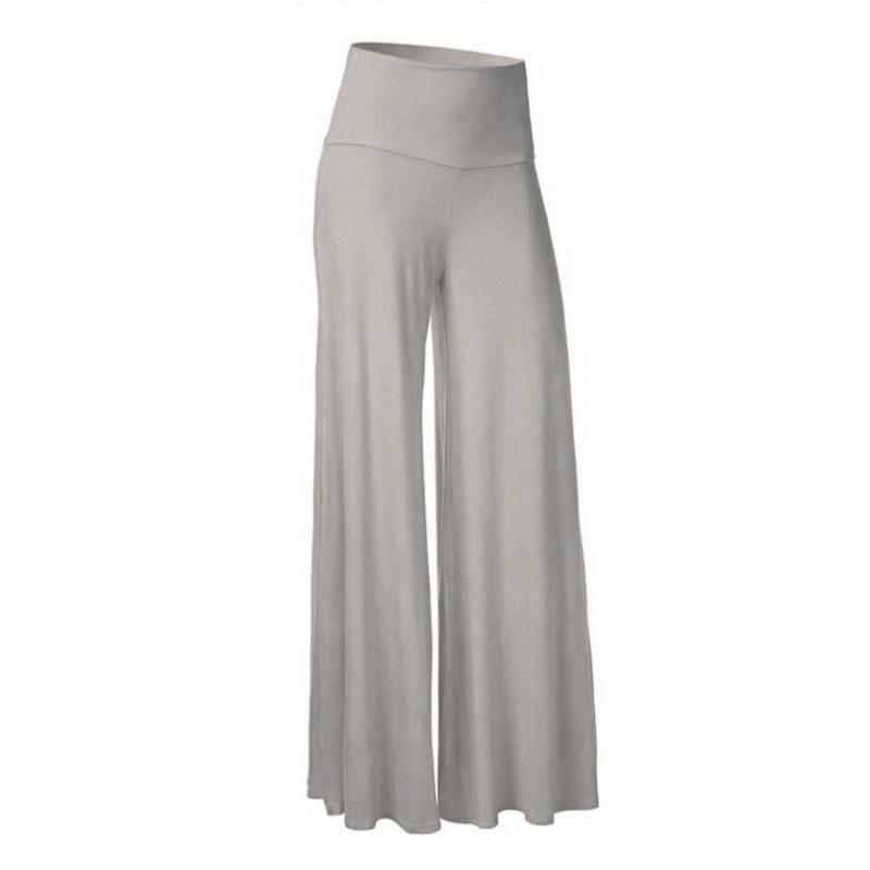 Women's Ice Silk Drape Wide Leg Pants Plus Size Yoga Pants Fitness Loose Pants