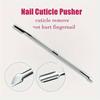 Ergonomic stainless steel keratin pusher - a professional nail tool that is easy to remove keratin