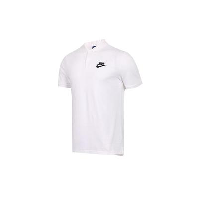 Polo Shirts Men's White Polo Collar Moderate Straight Fit CN8765-100