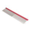 Pet Steel Comb 2 Different Densities Prevents Static Dog Grooming Comb with Rounded Ends for Long and Short Haired