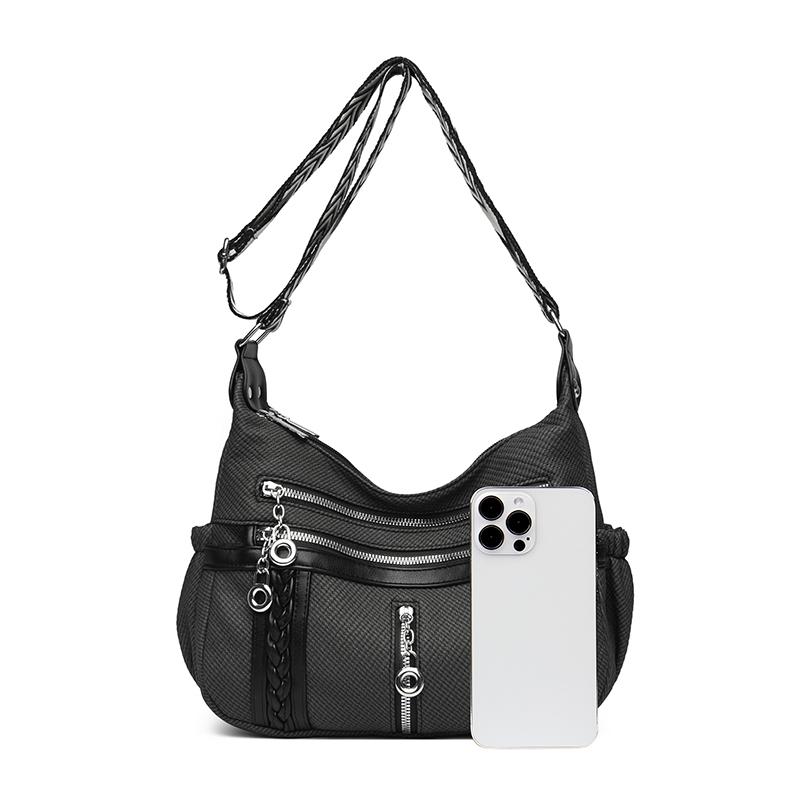 Women's Shoulder Bag Crossbody Bag Large Capacity Multi-Layer Middle-Aged and Elderly Mother Bag