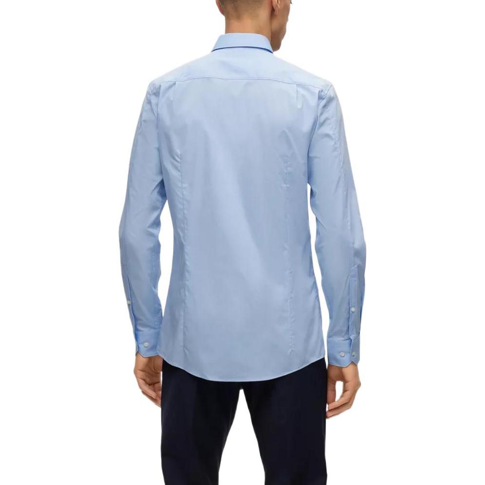 HUGO BOSS Shirts Men's Light Blue Lapel Moderate 50479396-459