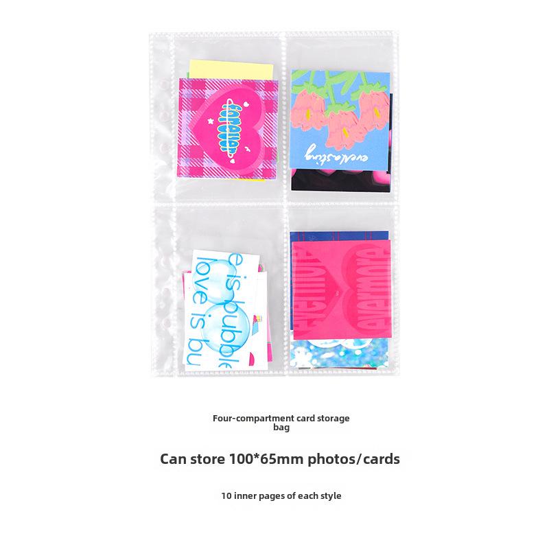 

Вдохновленный альбом для карточек Polaroid Star Idol с прозрачными внутренними страницами и наклейками