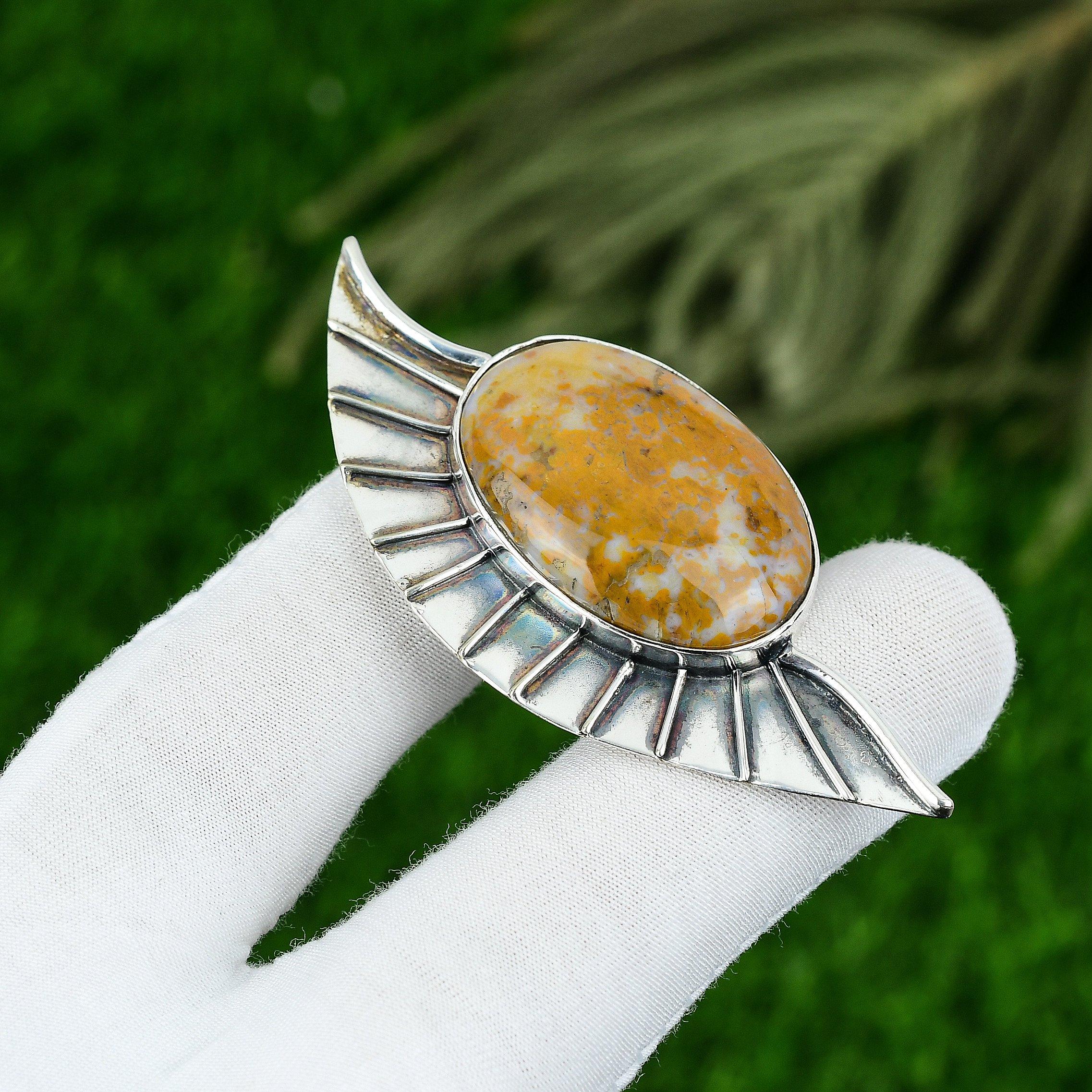 

Daughters Day Deal 925 Silver Polka Dot Agate Gemstone Wedding Pendant Jewelry