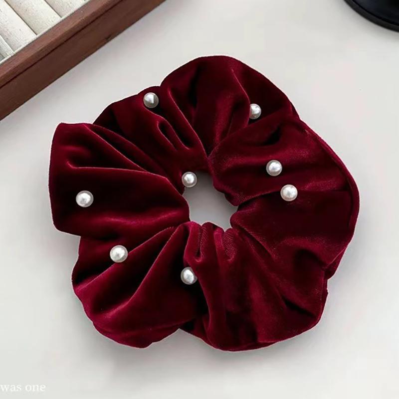 1 Pcs Fashion Simple Flocking Black Pearl Headbands Women Girls Party Hair Accessories