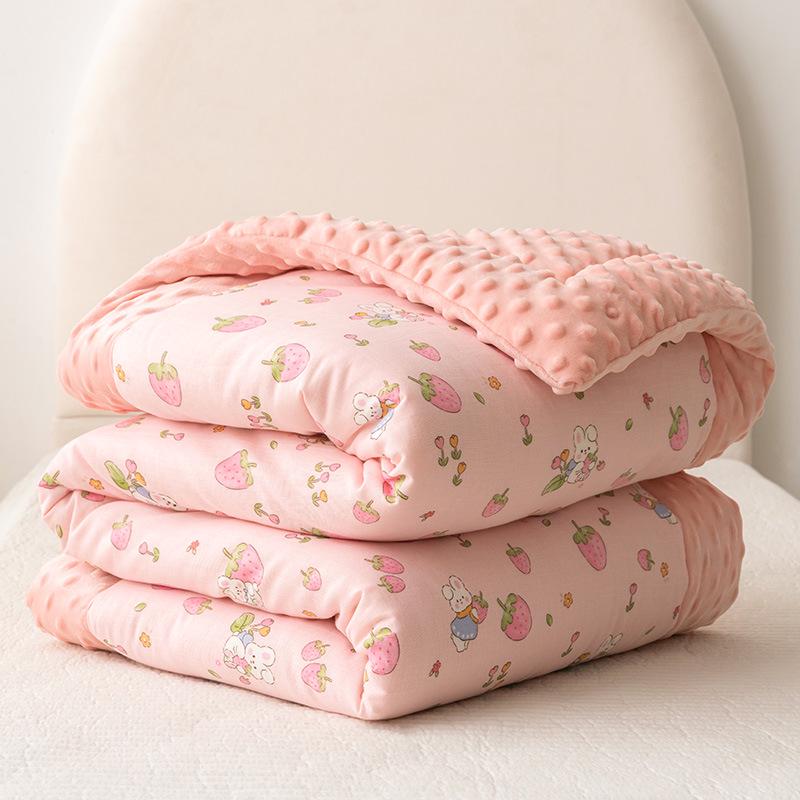 Class A Children's Cotton Double-Layer Gauze Quilt - All Seasons Soybean Core