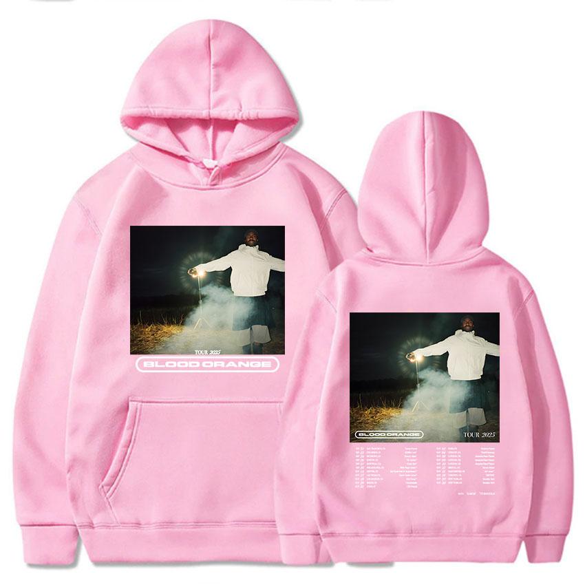 Blood Orange Tour 2025 Hoodies Autumn Winter Men Women Sweatshirt Singer Fashion Graphic Printing Pullovers Hooded Long Sleeve Hoodie