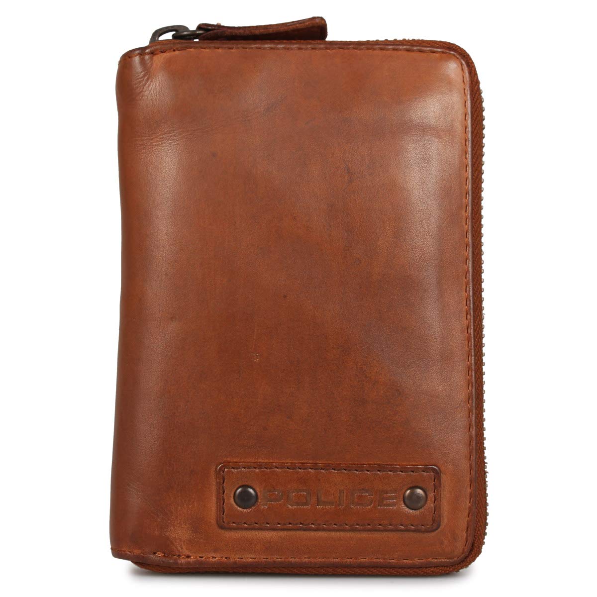 

Police Lavare Длинный кошелек круглый верблюжий PA-59604, на молнии,