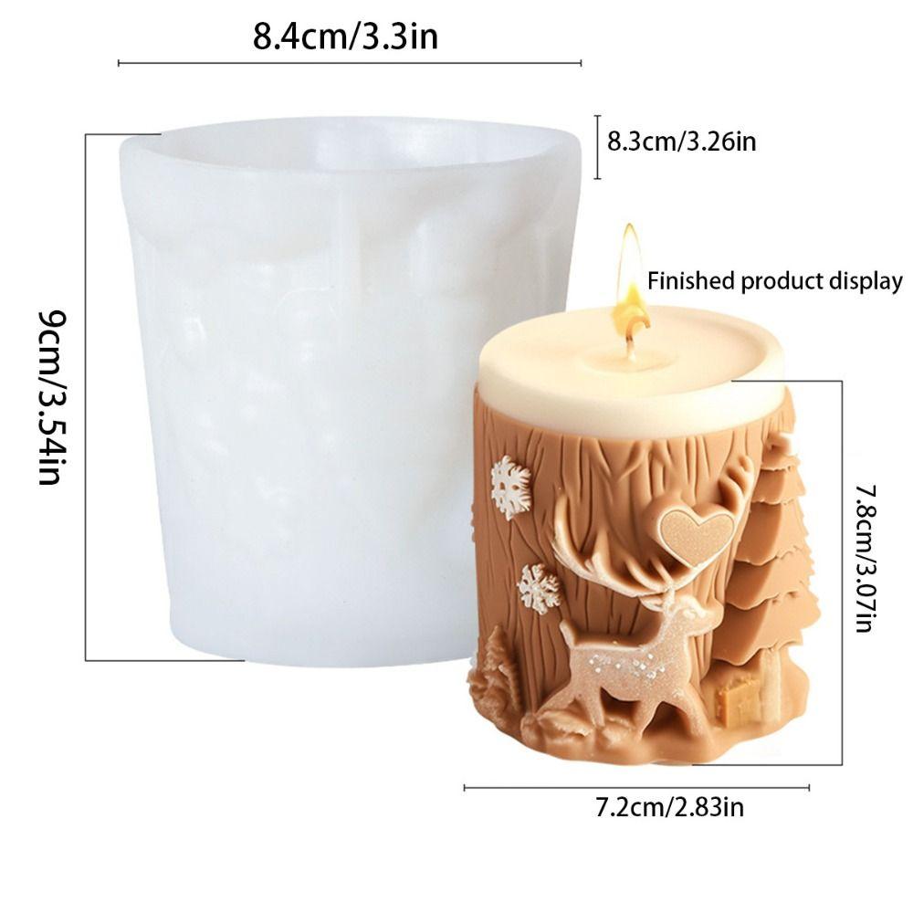 Christmas Tree Christmas Candle Mold Silicone Candle Making Tools Soap Making Mold Handmade