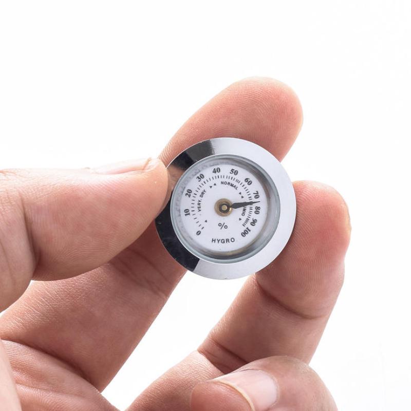 1Pcs Cigar  Humidity Gauge Tool & Glass Lens 28Mm Hygrometer Moisture Meter For Humidors Humidity Sensitive Gauge