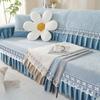 Lace Decorated Non-slip Sofa Cover Protector Chaise Four Season Universal Stretch Corner Sofa Cushion Towel 1/2/3/4-seater