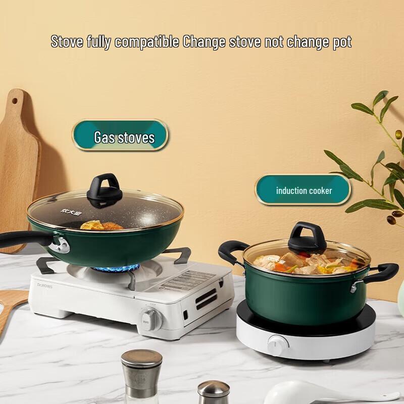 ChuiDaHuang CuiFu Series 2-Piece Wok & Soup Pot Set